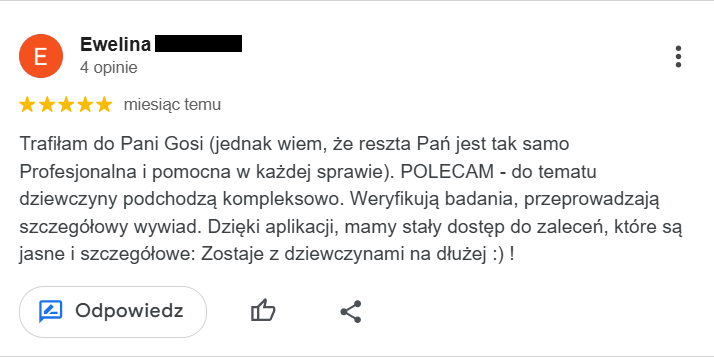 Opinie klientów Salonu Misja Perfekcja
